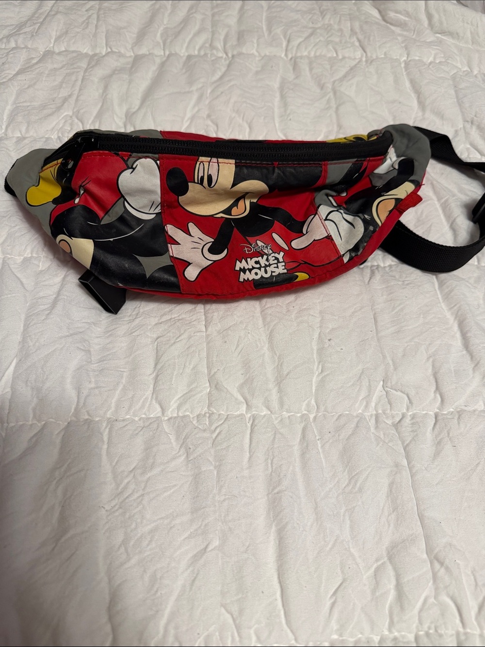 Zara Disney Red Mickey Mouse Graphic Belt Bag